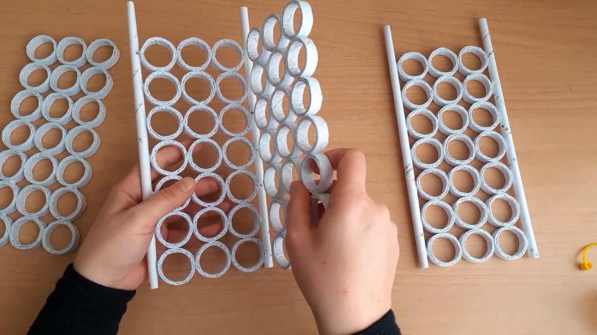 DIY Papierblumenvase basteln