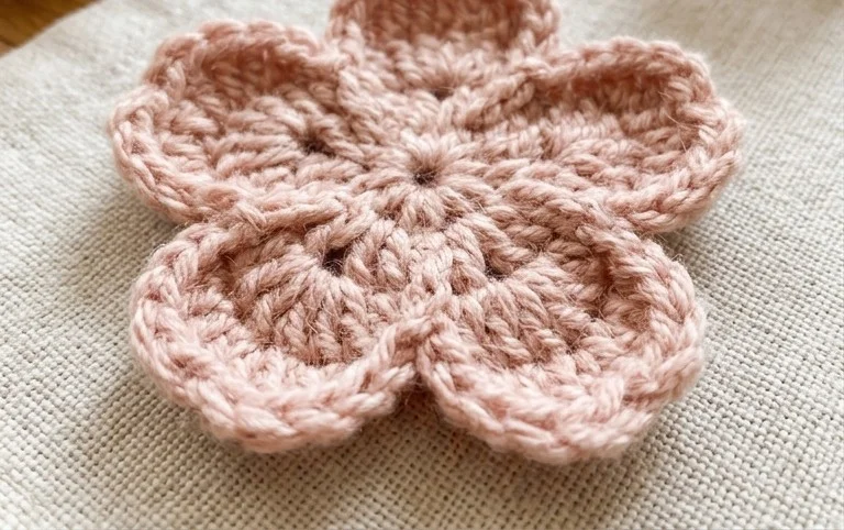 Crochet Easy Sakura Flower